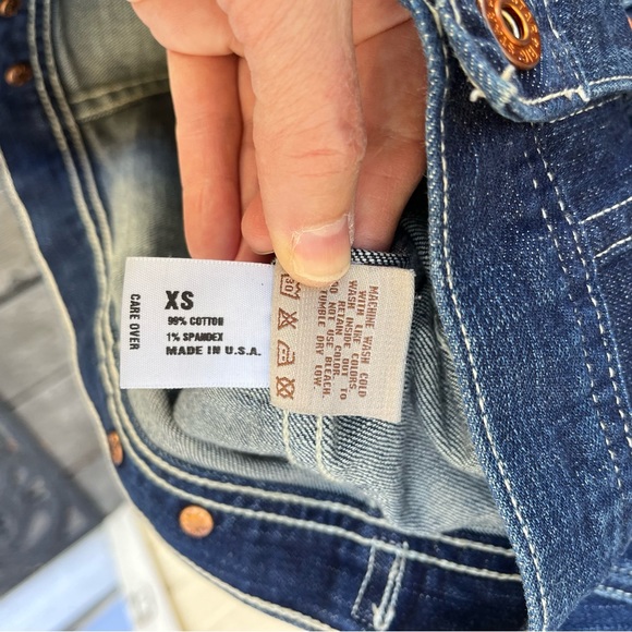 Big Star Women’s Embroidered Pocket Denim Trucker Jean Jacket Sz XS - Picture 4 of 14